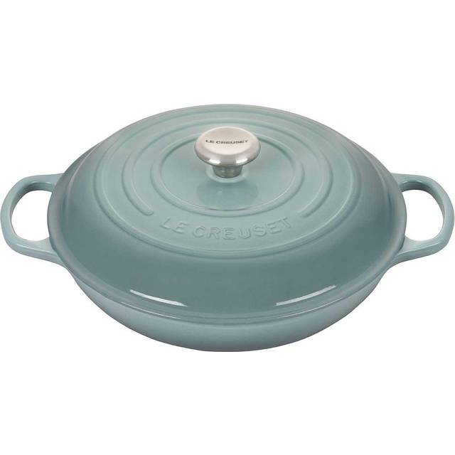 Billede af Le Creuset Sea Salt Signature med låg 30cm