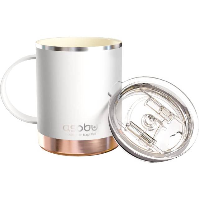 Billede af Asobu Ultimate Isoleret Kaffekrus 400ml Hvid Termokop 40cl