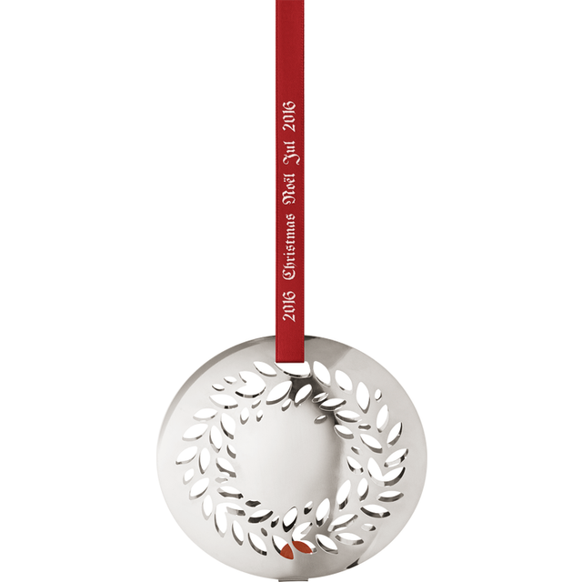 Billede af Georg Jensen Euro Magnolia Wreath 2016 Silver Juletræspynt 8.3cm