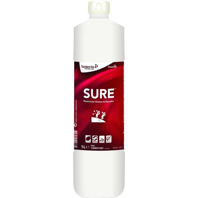 Billede af Diversey SURE Washroom Cleaner & Descaler Sanitetsrengøring & Kalkfjerner uden parfume 1L