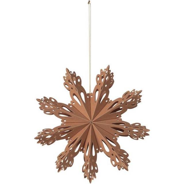 Billede af Broste Copenhagen Snowflake juledekoration Indian tan Dekorationsfigur