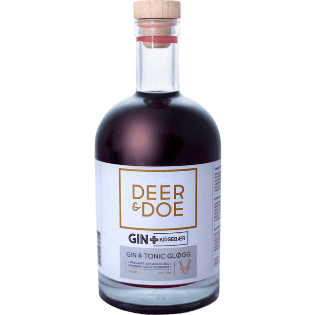 Billede af Deer & Doe Gin & Tonic Gløgg med Kirsebær og Krydderier 12% 70 cl