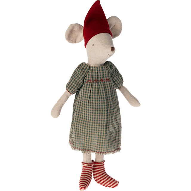 Billede af Maileg Christmas Mouse Medium Girl 37cm