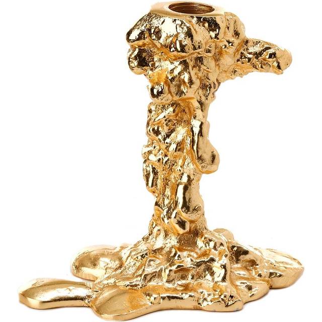 Billede af Polspotten Drip, small - Guld Fyrfadsstage 14cm