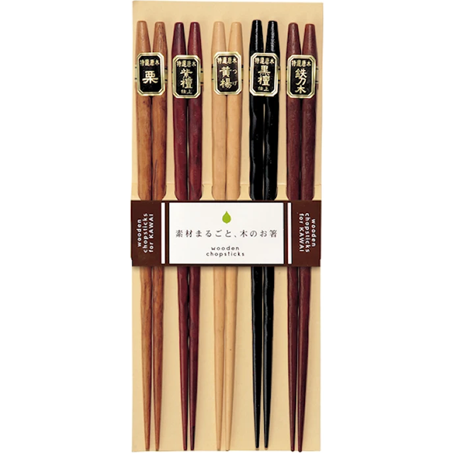 Billede af Kawai Caved Wood Spisepind 5stk