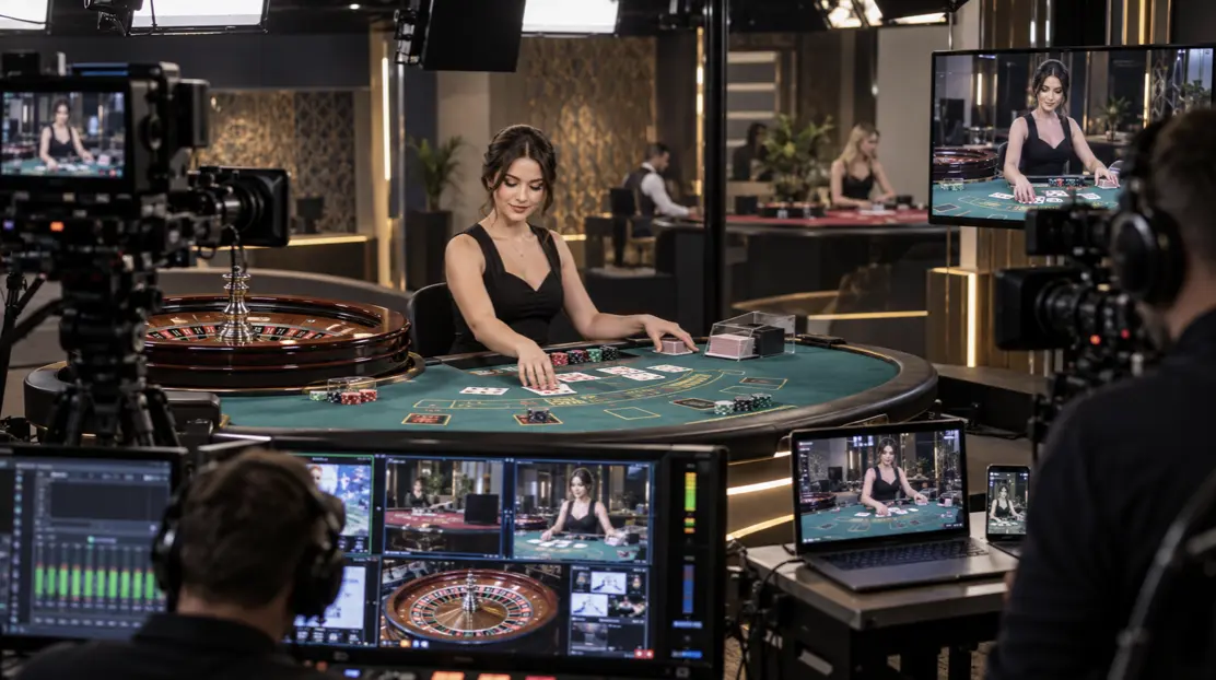 Fra rigtigt casinobord til computerskærm - sådan fungerer live casino